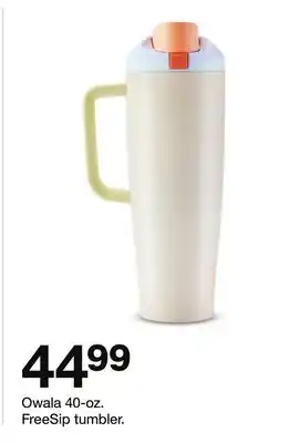Target Owala 40-oz. FreeSip tumbler offer