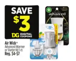 Dollar General Air Wick Advanced Warmer or Starter Kit offer