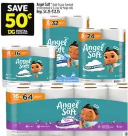 Dollar General Angel Soft Bath Tissue Scented or Unscented offer