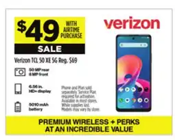 Dollar General Verizon TCL 50 XE 5G offer