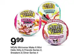 Target MGA's Miniverse Make It Hello Kitty & Friends Series 2, Sneakers & Diner Series 4 offer