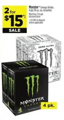 Dollar General Monster Energy Drinks offer