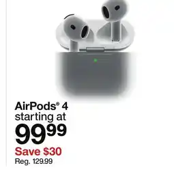 Target AirPods 4 offer