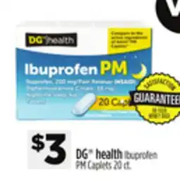 Dollar General DG health Ibuprofen PM Caplets offer