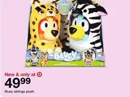 Target Bluey siblings plush offer