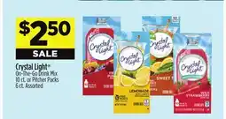 Dollar General Crystal Light On-The-Go Drink Mix or Pitcher Packs offer
