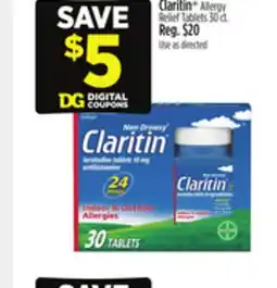 Dollar General Claritin Allergy Relief Tablets offer