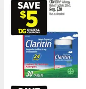 Dollar General Claritin Allergy Relief Tablets offer