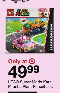 Target LEGO Super Mario Kart Piranha Plant Pursuit set offer