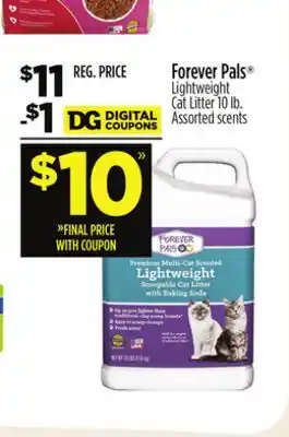 Dollar General Forever Pals Lightweight Cat Litter offer