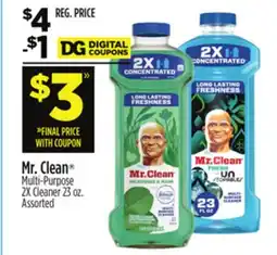 Dollar General Mr. Clean Multi-Purpose 2X Cleaner offer