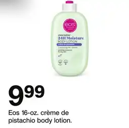 Target Eos 16-oz. crème de pistachio body lotion offer
