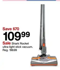 Target Shark Rocket ultra-light stick vacuum offer