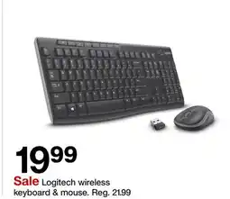 Target Logitech wireless keyboard & mouse offer