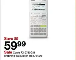 Target Casio FX-9750GIII graphing calculator offer