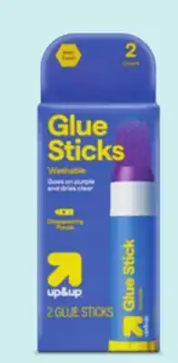 Target up&up 2-ct. purple glue sticks offer