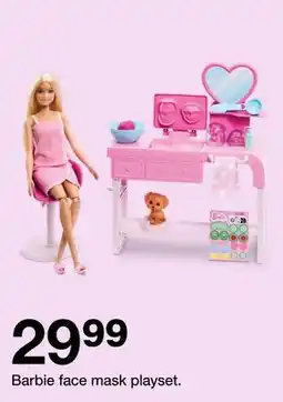 Target Barbie face mask playset offer