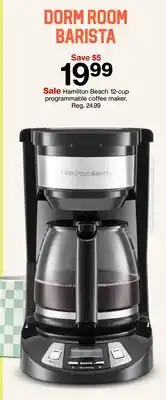 Target Hamilton Beach 12-cup programmable coffee maker offer