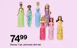 Target Disney 7-pk. princess doll set offer