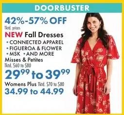 Boscov's Fall Dresses offer