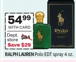 CVS RALPH LAUREN Polo EDT spray 4 oz offer