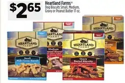Dollar General Heartland Farms Dog Biscuits Small, Medium, Gravy or Peanut Butter offer