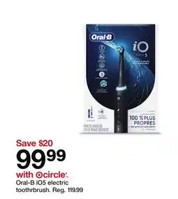 Target Oral-B iO5 electric toothrbrush offer