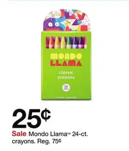 Target Mondo Llama 24-ct. crayons offer