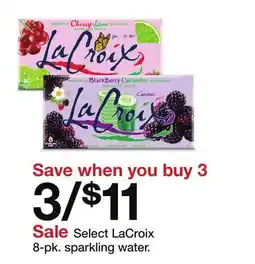 Target Select LaCroix 8-pk. sparkling water offer
