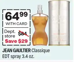 CVS JEAN GAULTIER Classique EDT spray 3.4 oz offer