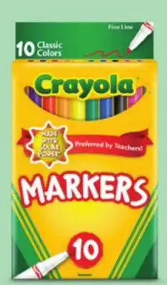 Target Crayola 10-ct. fine markers offer