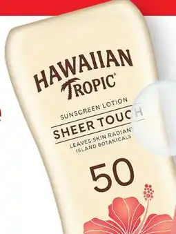 Target Hawaiian Tropic Sheer Touch 8-oz. SPF 50 sunscreen lotion offer