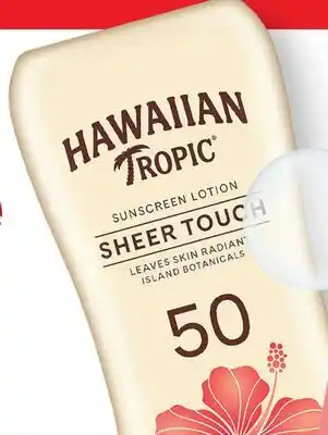 Target Hawaiian Tropic Sheer Touch 8-oz. SPF 50 sunscreen lotion offer