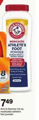 Target Arm & Hammer 3.5-oz. medicated athlete's foot powder offer
