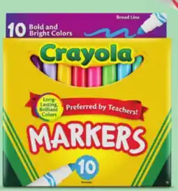 Target Crayola 10-ct. broadline markers offer