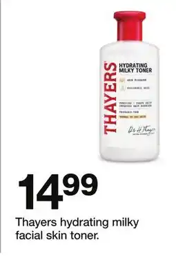 Target Thayers hydrating milky facial skin toner offer