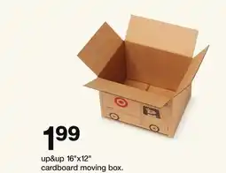 Target up&up 16 x12 cardboard moving box offer