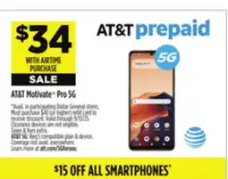 Dollar General AT&T Motivate Pro 5G offer