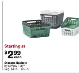 Michaels Storage Baskets by Simply Tidy offer