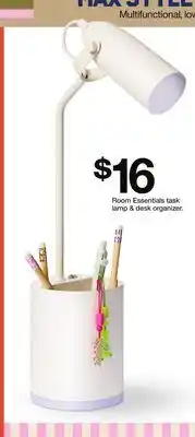 Target Room Essentials task lamp & desk organizer offer