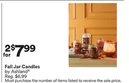 Michaels Fall Jar Candles by Ashland offer