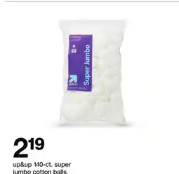 Target up&up 140-ct. super jumbo cotton balls offer