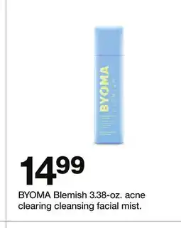 Target BYOMA Blemish 3.38-oz. acne clearing cleansing facial mist offer