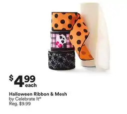 Michaels Halloween Ribbon & Mesh by Celebrate It offer