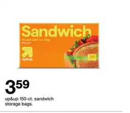 Target up & up 150 - ct. sandwich storage bags offer