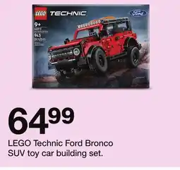 Target LEGO Technic Ford Bronco SUV toy car building set offer