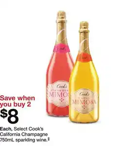 Target Select Cook's California Champagne 750mL sparkling wine.‡ offer