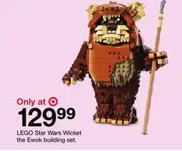 Target LEGO Star Wars Wicket the Ewok building set offer