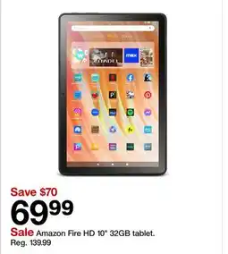 Target Amazon Fire HD 10 32GB tablet offer