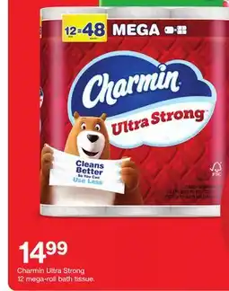 Target Charmin Ultra Strong 12 mega-roll bath tissue offer